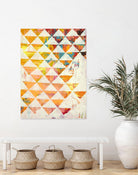 Triangular Configurations 1 by Akiko Hiromoto on GIANT ART - beige patterns