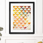 Triangular Configurations 1 by Akiko Hiromoto on GIANT ART - beige patterns