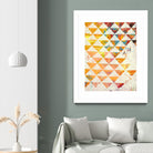 Triangular Configurations 1 by Akiko Hiromoto on GIANT ART - beige patterns