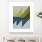 New Linen Geometrics D by GI ArtLab on GIANT ART - blue abstract