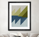 New Linen Geometrics D by GI ArtLab on GIANT ART - blue abstract