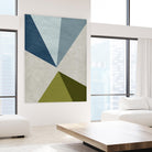 New Linen Geometrics E by GI ArtLab on GIANT ART - grey abstract