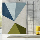New Linen Geometrics E by GI ArtLab on GIANT ART - grey abstract
