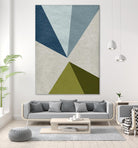 New Linen Geometrics E by GI ArtLab on GIANT ART - grey abstract