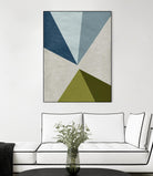 New Linen Geometrics E by GI ArtLab on GIANT ART - grey abstract