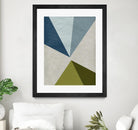 New Linen Geometrics E by GI ArtLab on GIANT ART - grey abstract