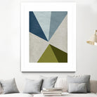 New Linen Geometrics E by GI ArtLab on GIANT ART - grey abstract