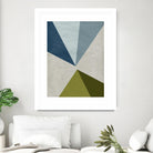New Linen Geometrics E by GI ArtLab on GIANT ART - grey abstract