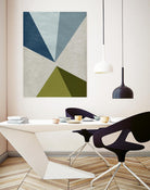 New Linen Geometrics E by GI ArtLab on GIANT ART - grey abstract