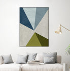 New Linen Geometrics E by GI ArtLab on GIANT ART - grey abstract