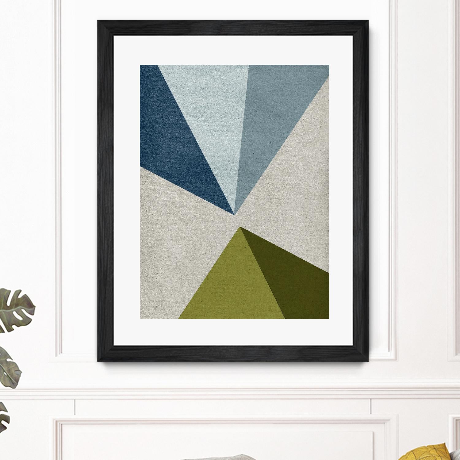 New Linen Geometrics E by GI ArtLab on GIANT ART - grey abstract