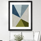 New Linen Geometrics E by GI ArtLab on GIANT ART - grey abstract