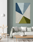 New Linen Geometrics E by GI ArtLab on GIANT ART - grey abstract