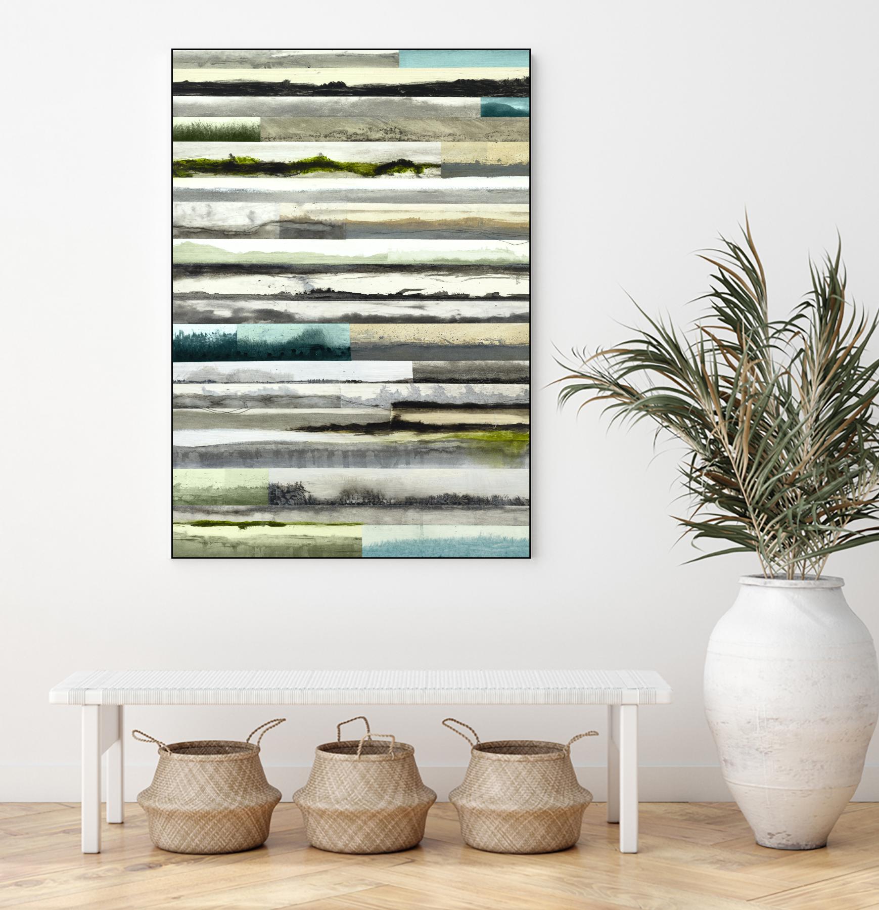 Neutral Plains in color by Kyle Goderwis on GIANT ART - green landscape