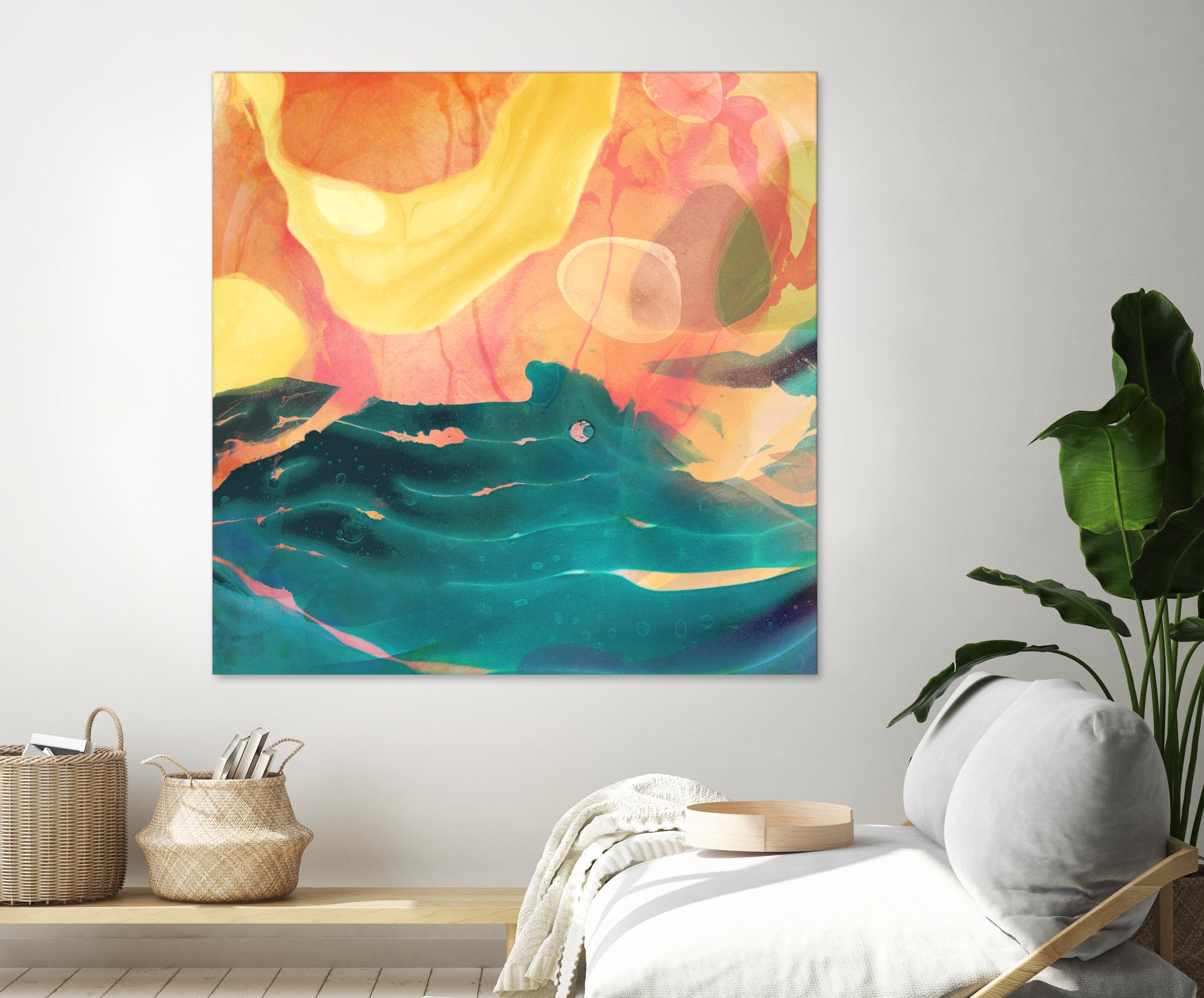 Seaside Abstract by THE Studio on GIANT ART - red abstract