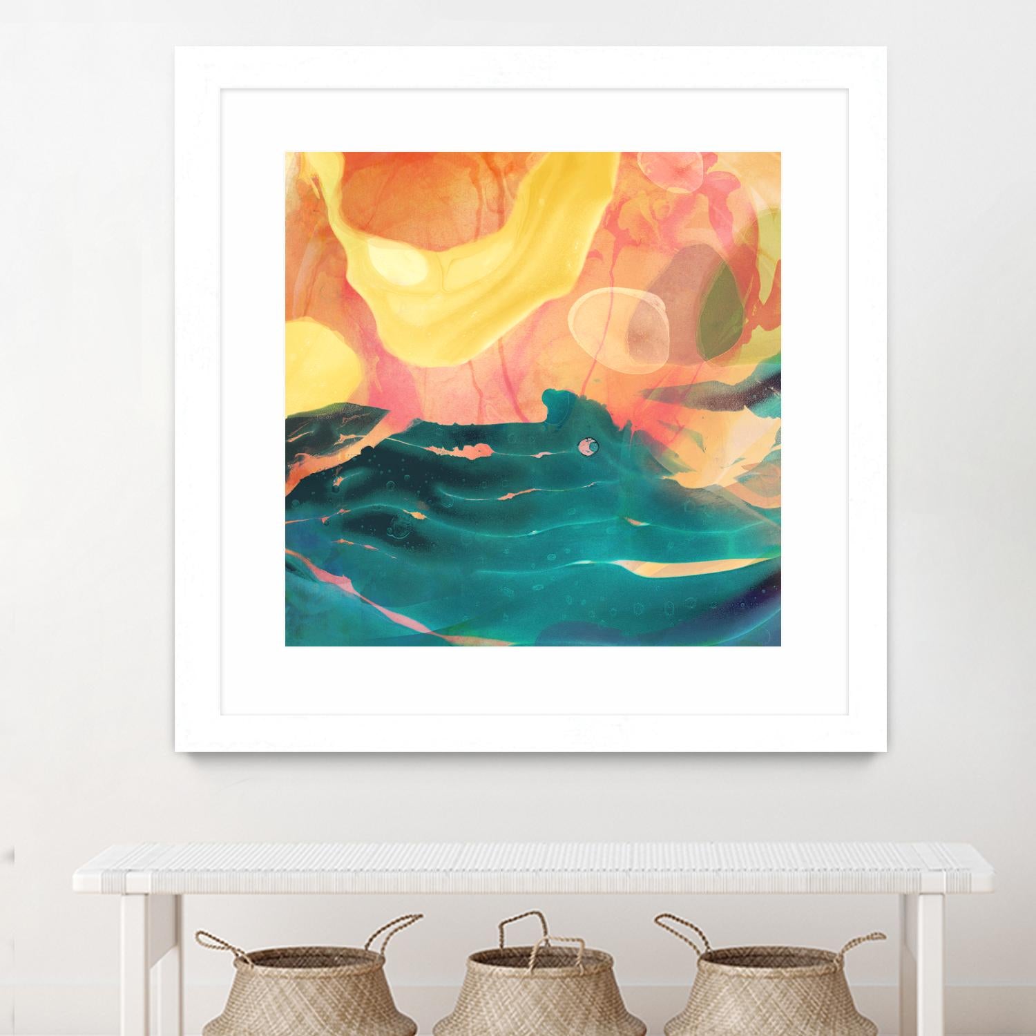 Seaside Abstract by THE Studio on GIANT ART - red abstract