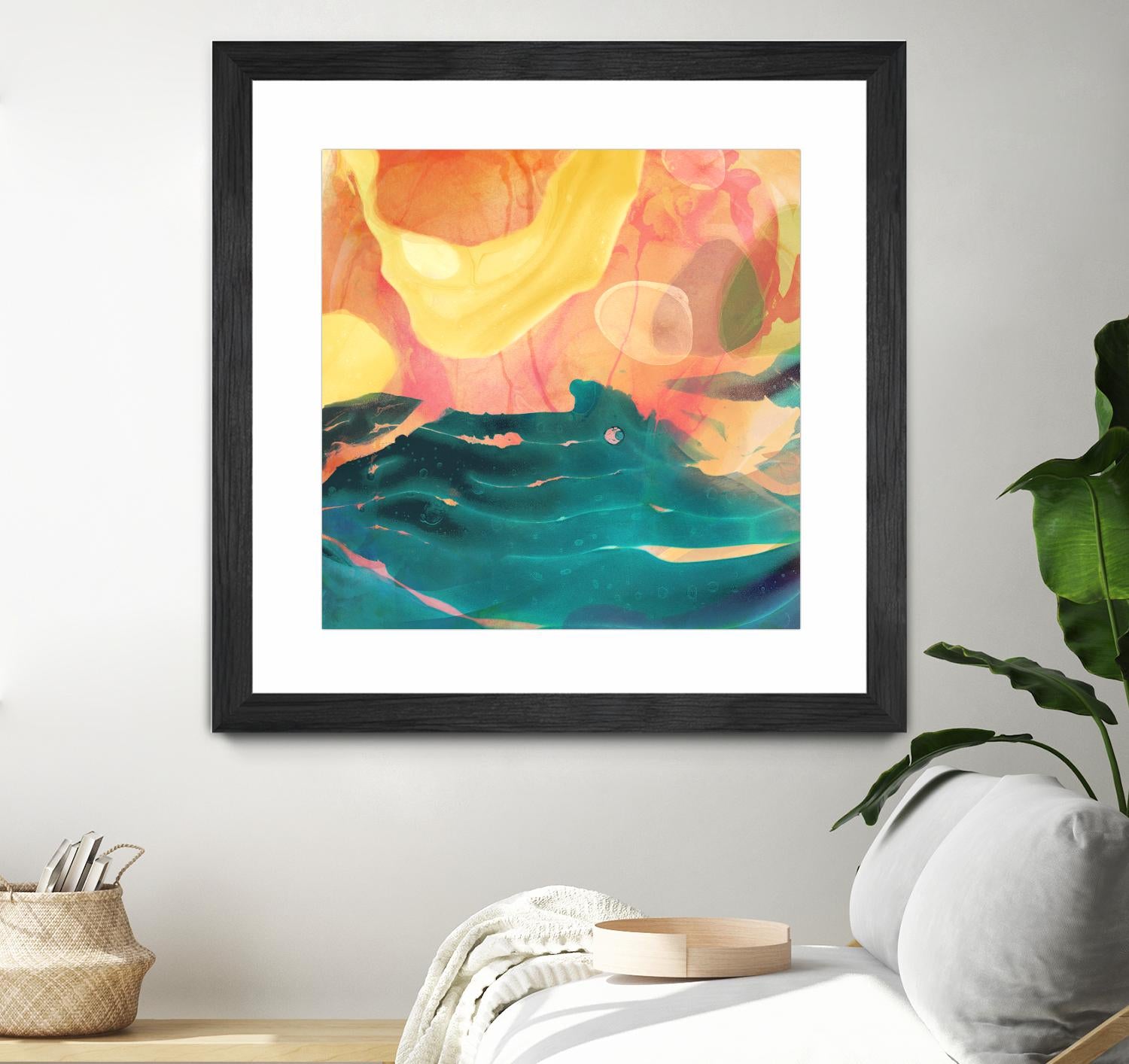 Seaside Abstract by THE Studio on GIANT ART - red abstract