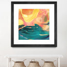 Seaside Abstract by THE Studio on GIANT ART - red abstract