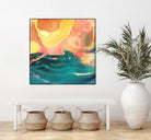 Seaside Abstract by THE Studio on GIANT ART - red abstract