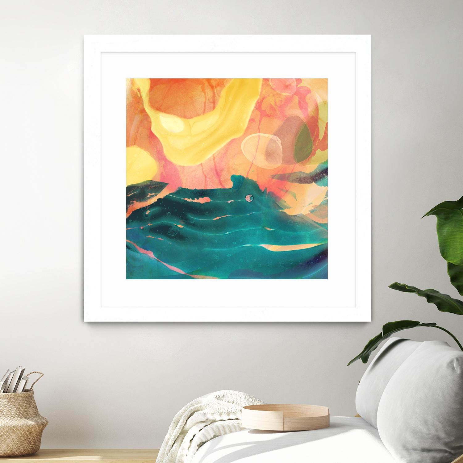 Seaside Abstract by THE Studio on GIANT ART - red abstract