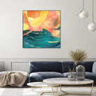 Seaside Abstract by THE Studio on GIANT ART - red abstract