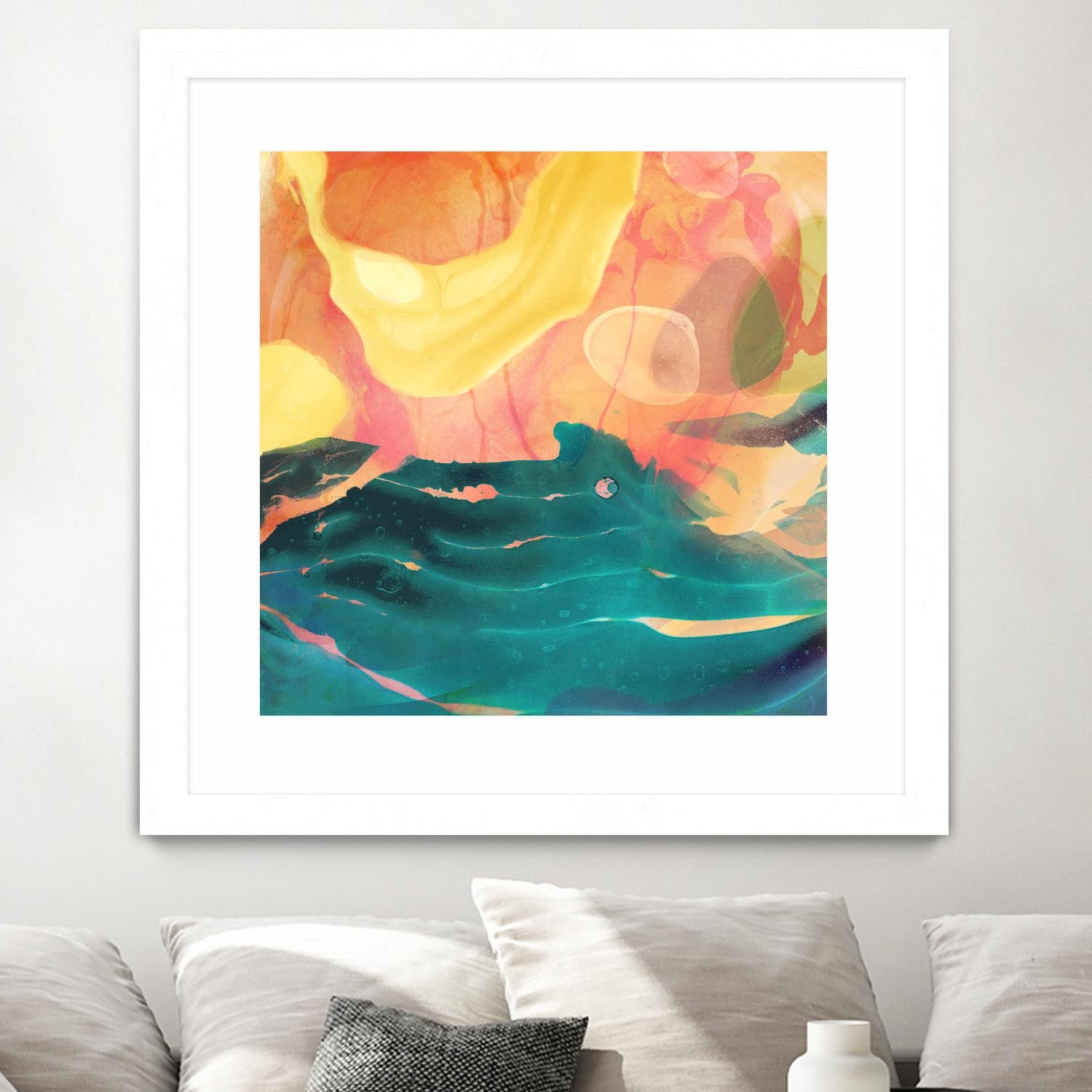 Seaside Abstract by THE Studio on GIANT ART - red abstract