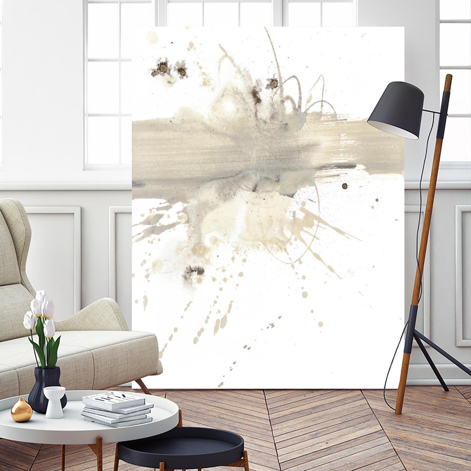 Untitled by PN Studio on GIANT ART - beige abstracts splatter