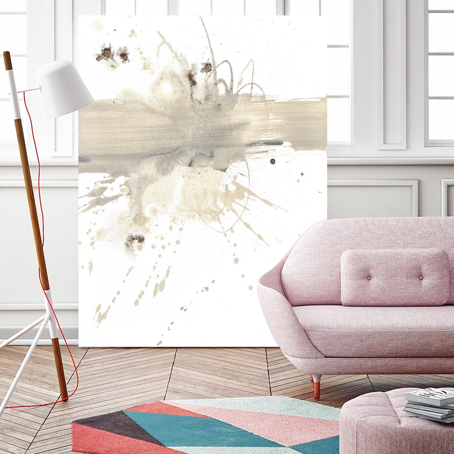 Untitled by PN Studio on GIANT ART - beige abstracts splatter