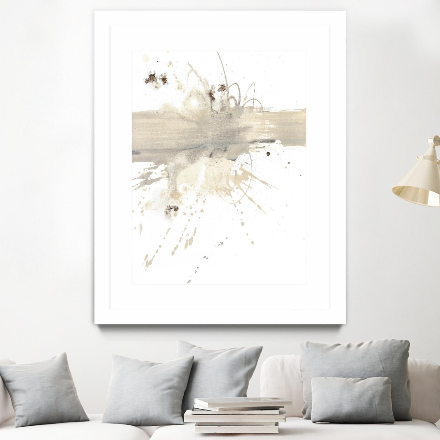 Untitled by PN Studio on GIANT ART - beige abstracts splatter