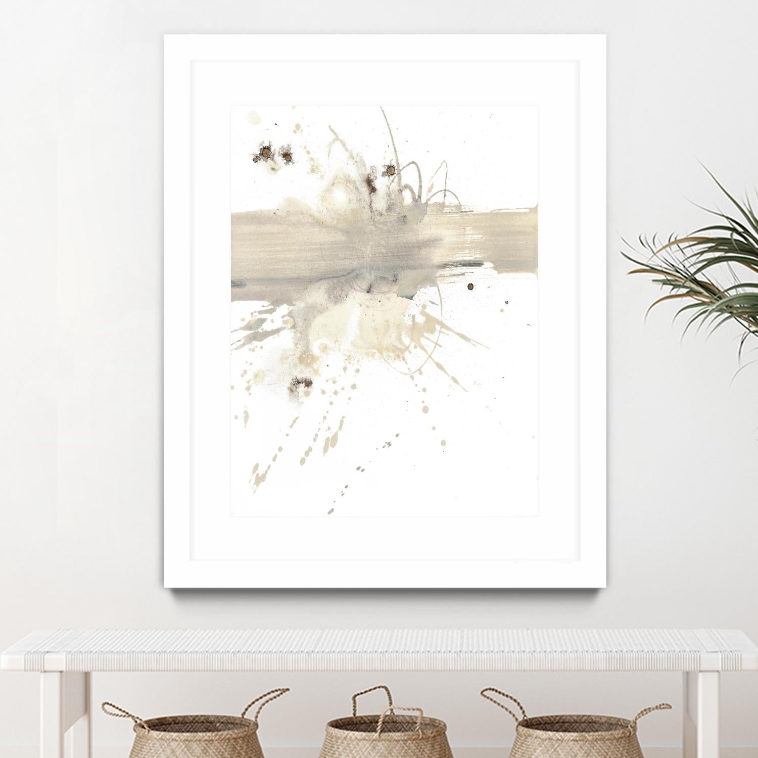 Untitled by PN Studio on GIANT ART - beige abstracts splatter