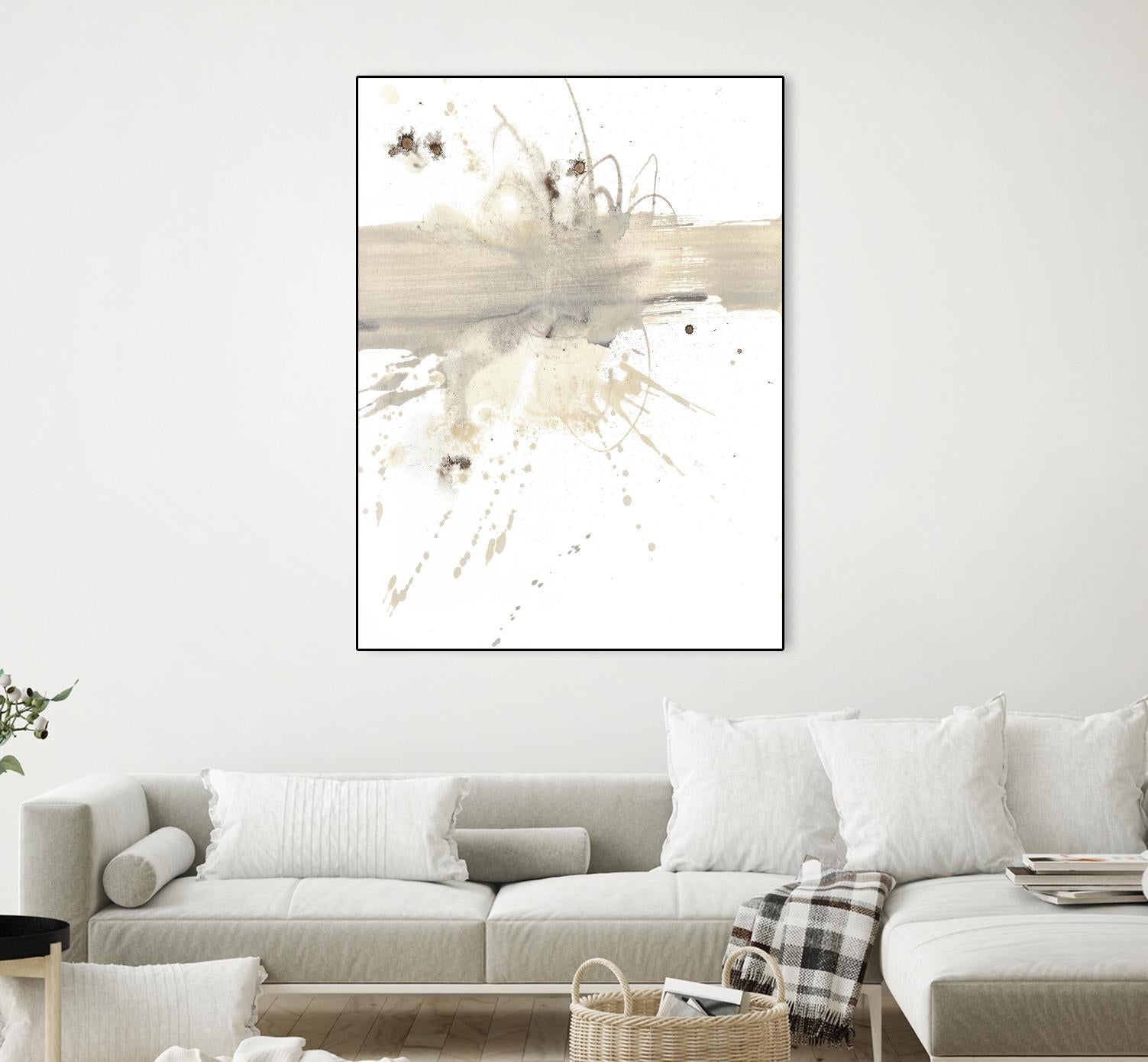 Untitled by PN Studio on GIANT ART - beige abstracts splatter
