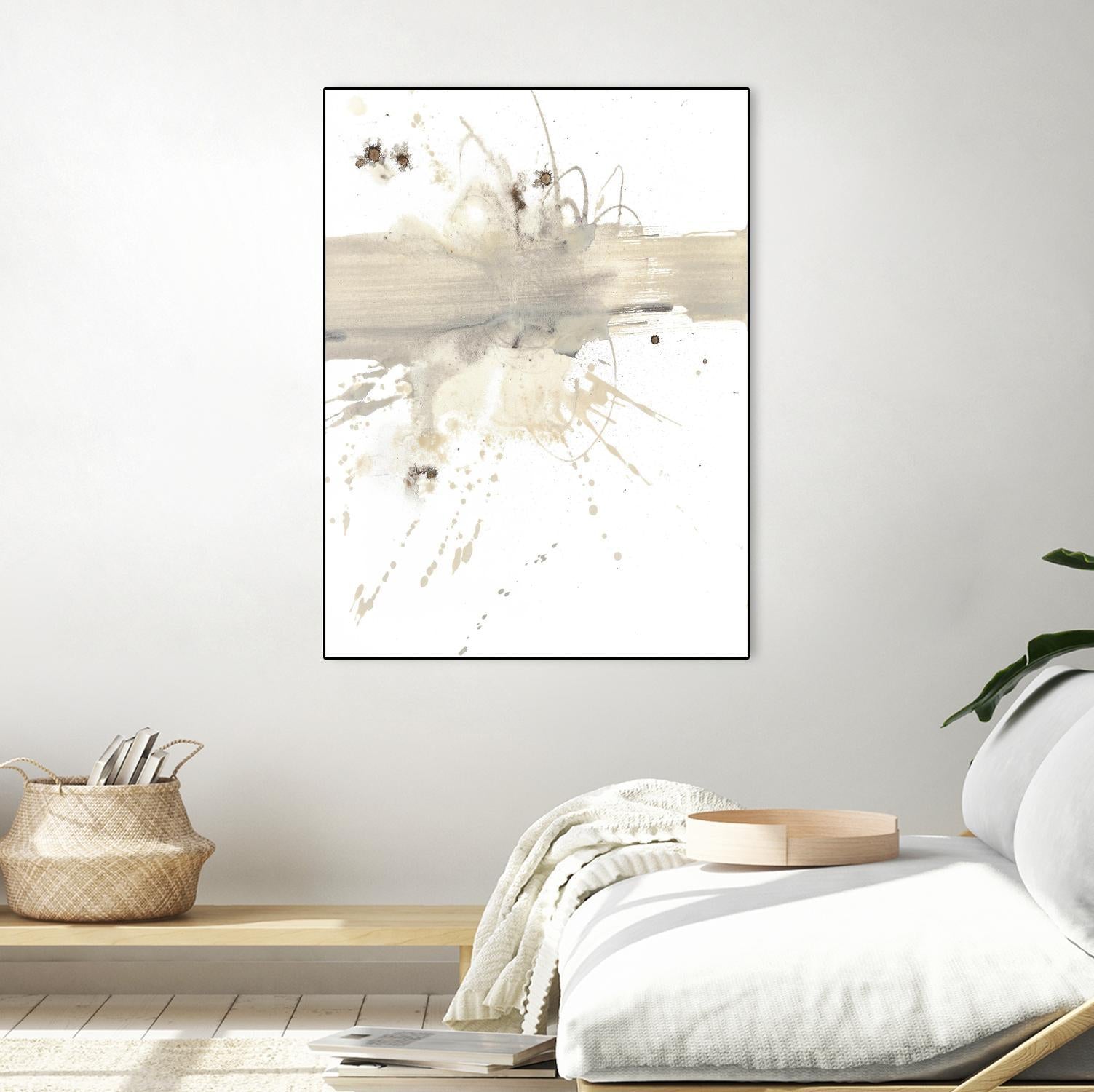 Untitled by PN Studio on GIANT ART - beige abstracts splatter