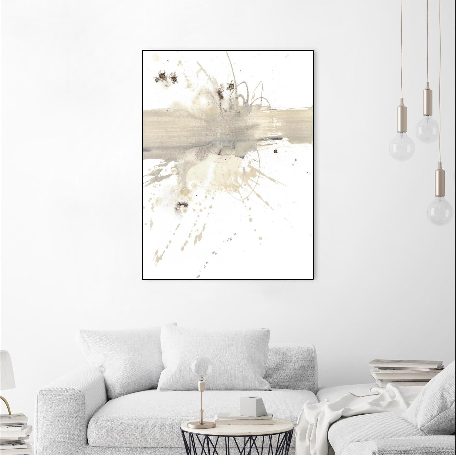 Untitled by PN Studio on GIANT ART - beige abstracts splatter