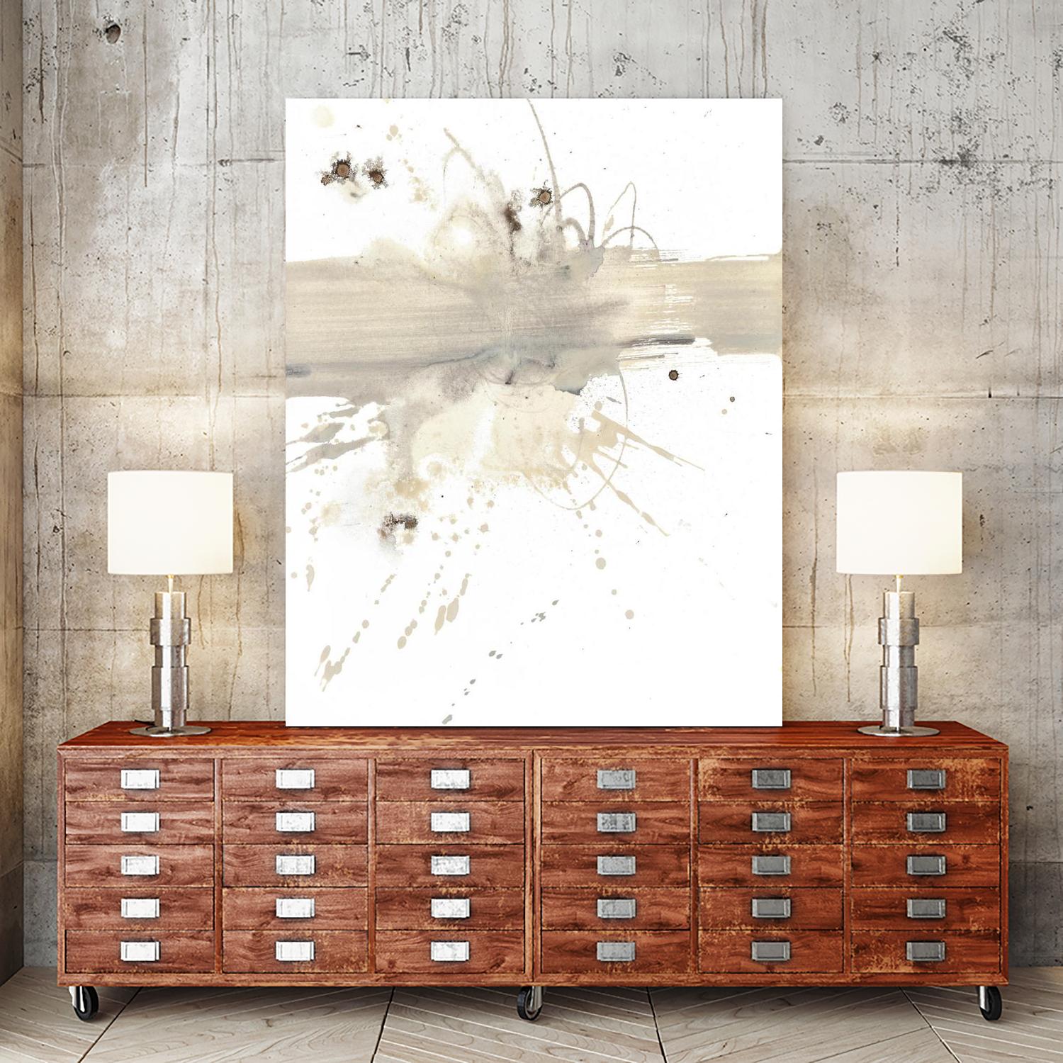 Untitled by PN Studio on GIANT ART - beige abstracts splatter