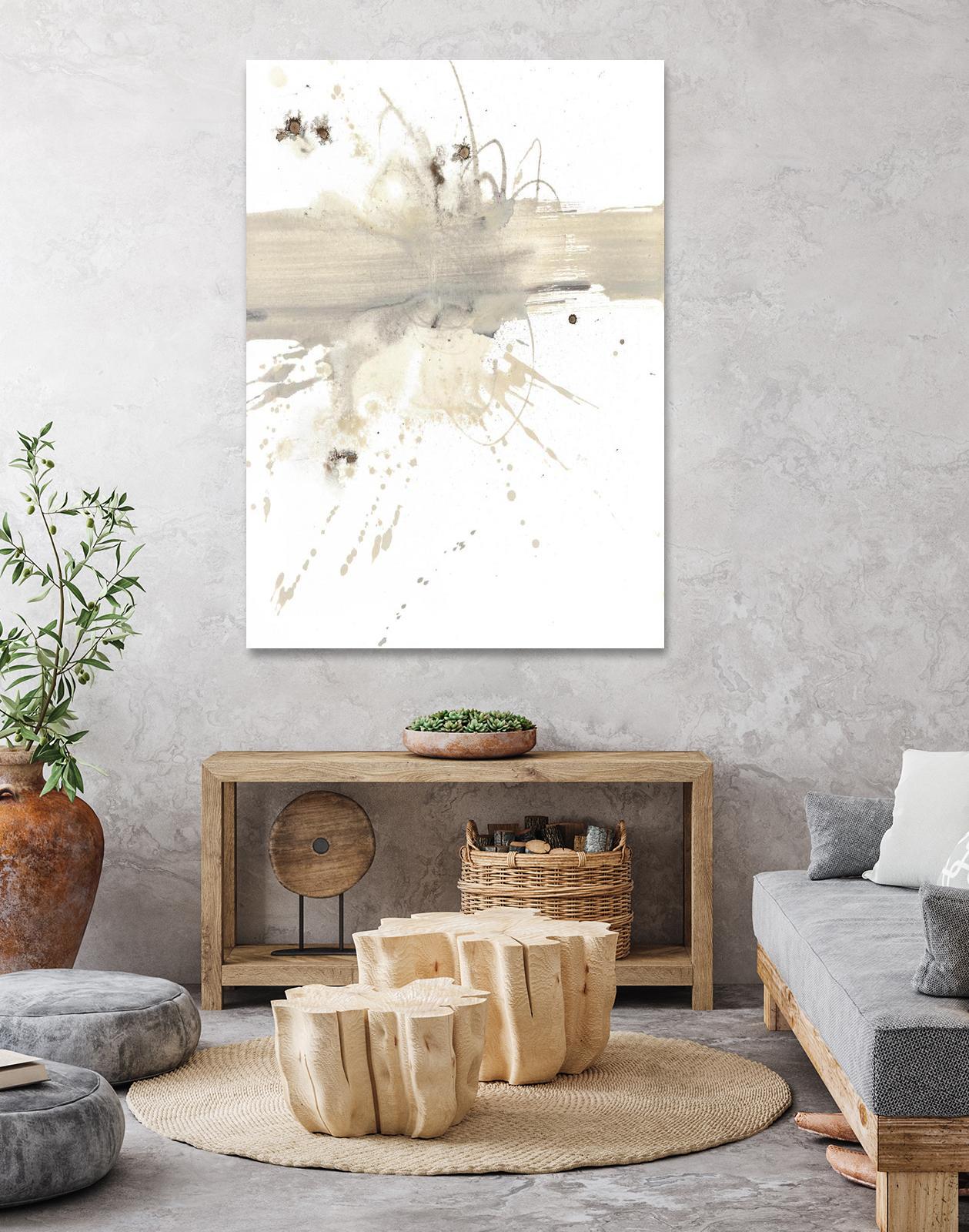 Untitled by PN Studio on GIANT ART - beige abstracts splatter