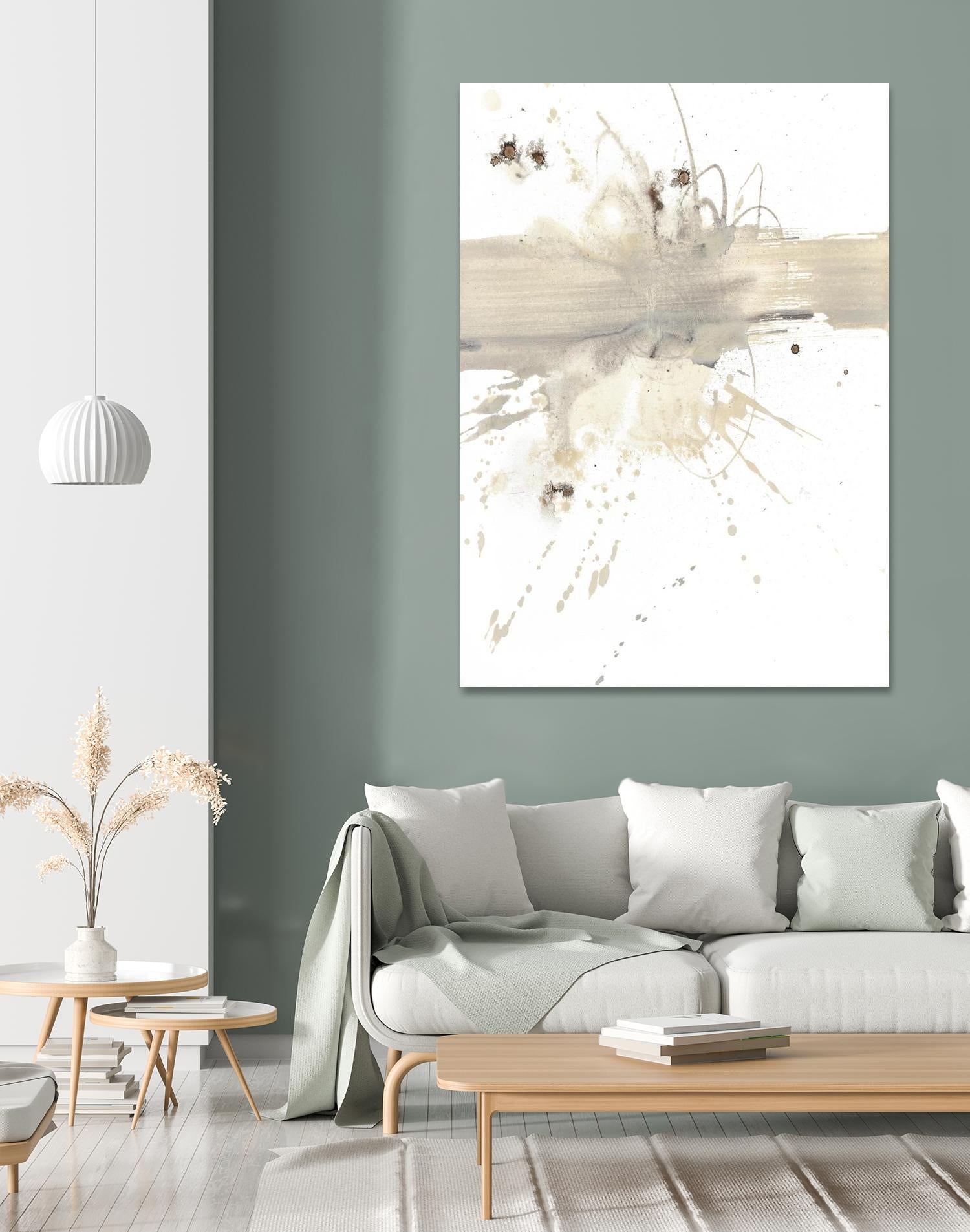 Untitled by PN Studio on GIANT ART - beige abstracts splatter