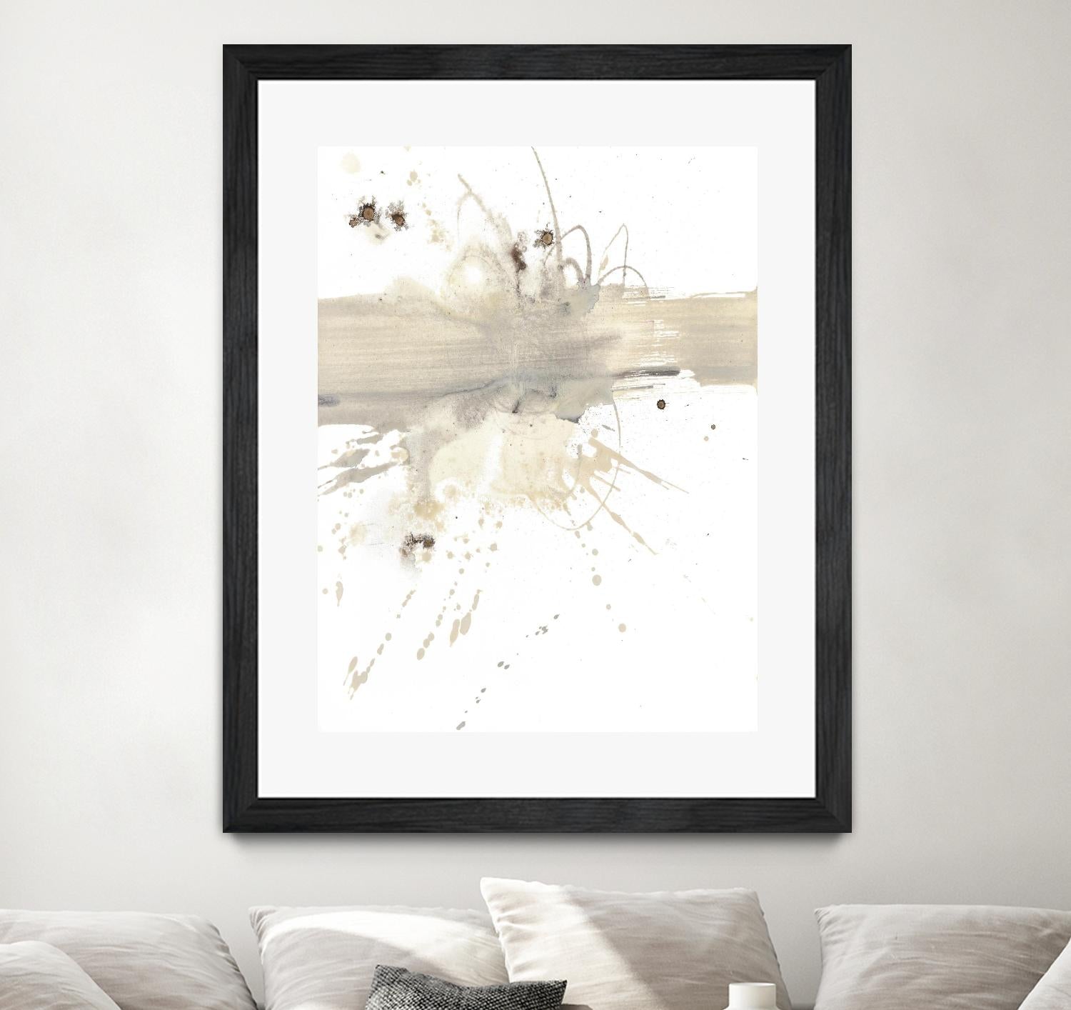 Untitled by PN Studio on GIANT ART - beige abstracts splatter