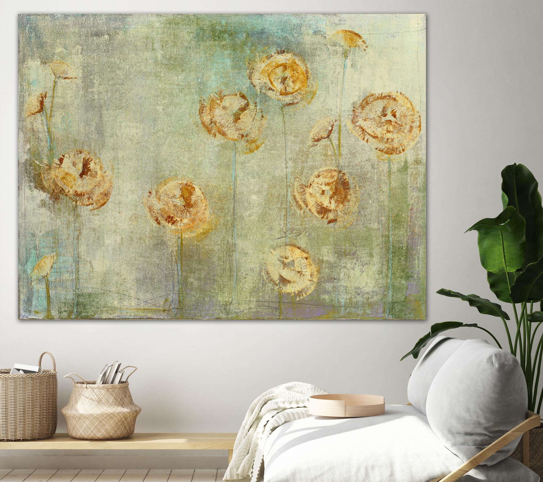 greyce 1 by Maeve Harris on GIANT ART - green floral
