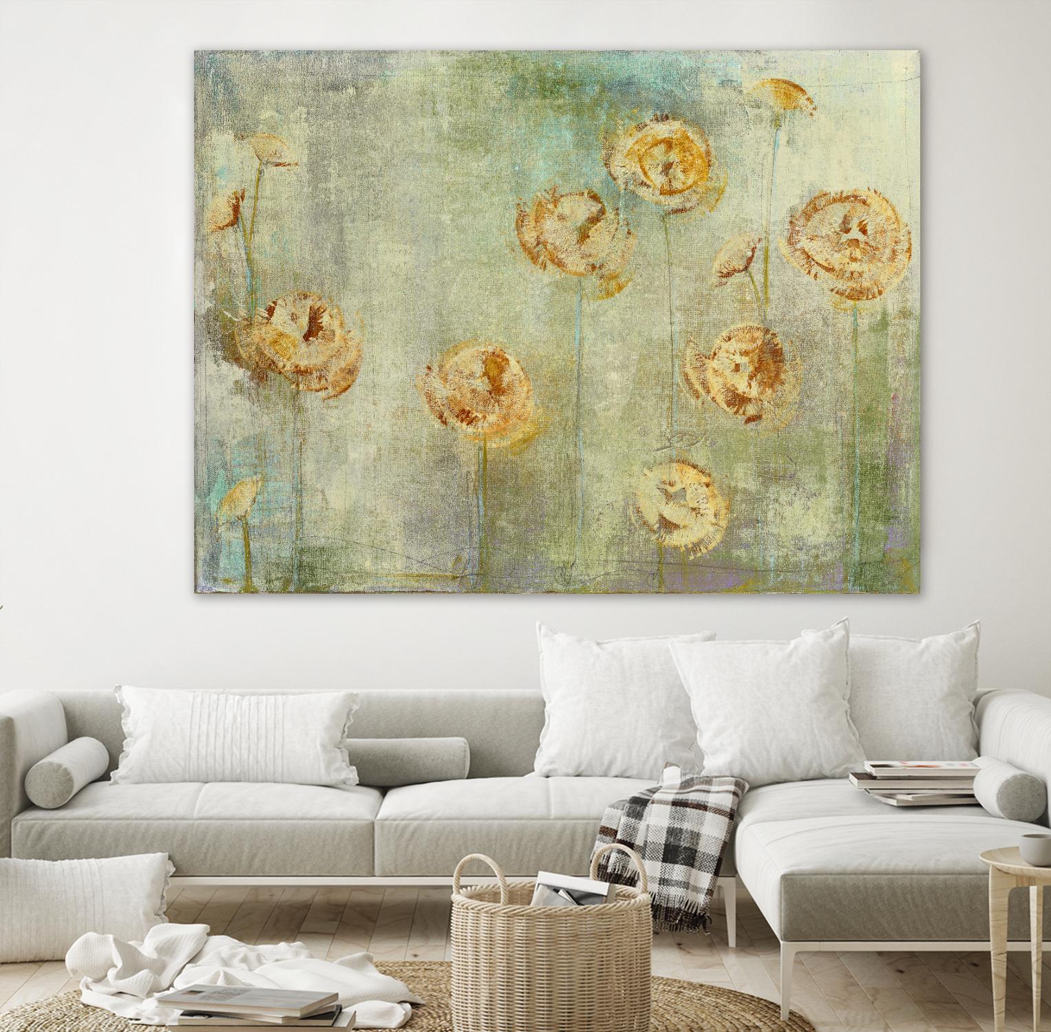 greyce 1 by Maeve Harris on GIANT ART - green floral