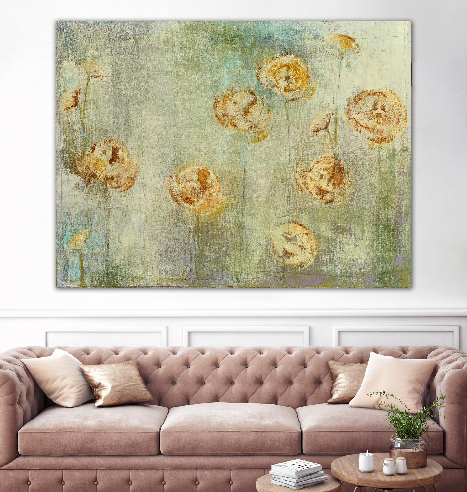 greyce 1 by Maeve Harris on GIANT ART - green floral