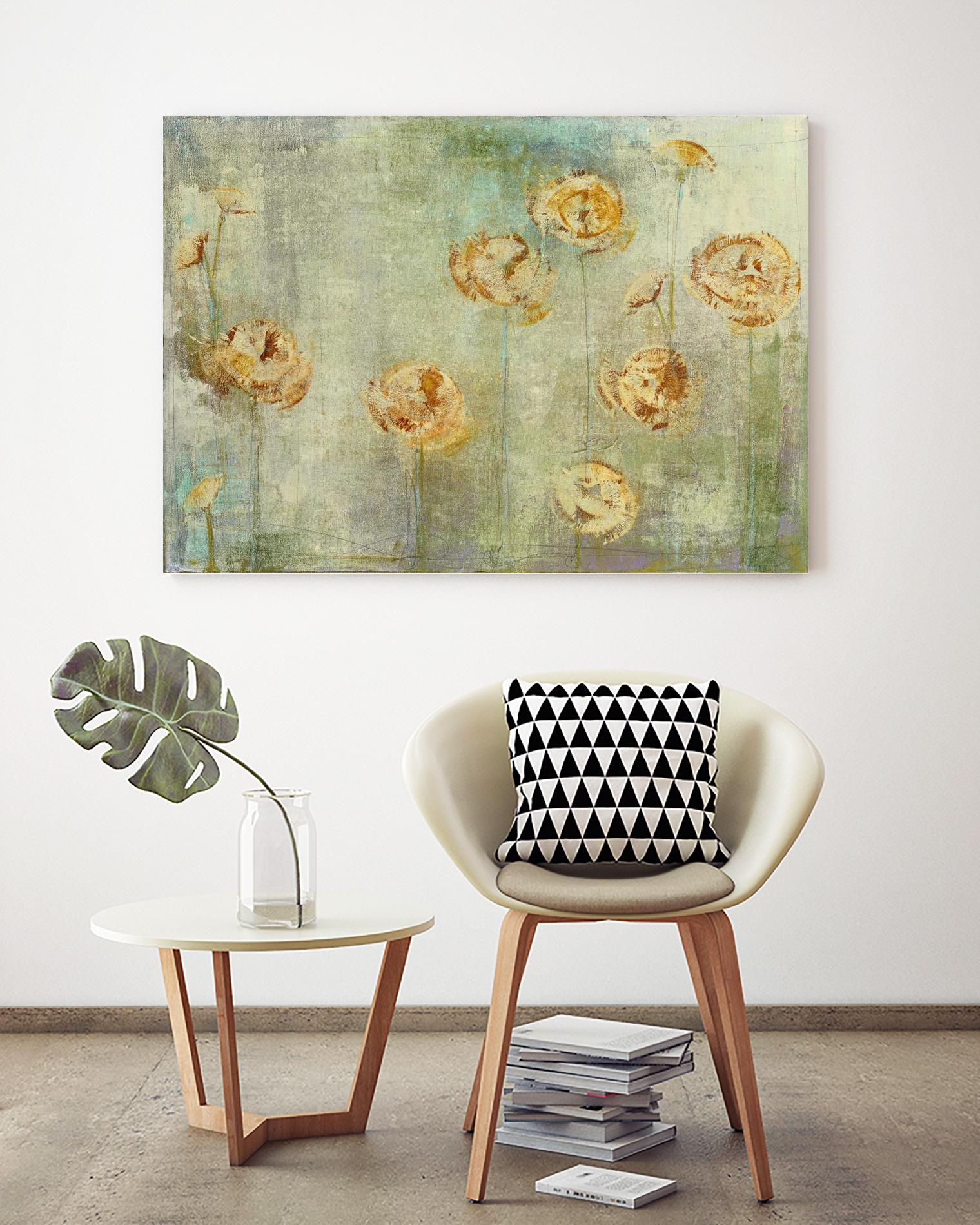 greyce 1 by Maeve Harris on GIANT ART - green floral