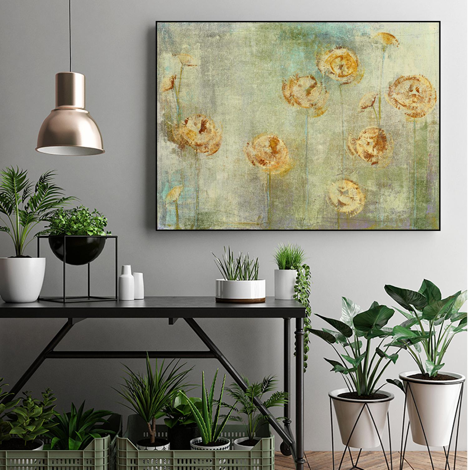 greyce 1 by Maeve Harris on GIANT ART - green floral