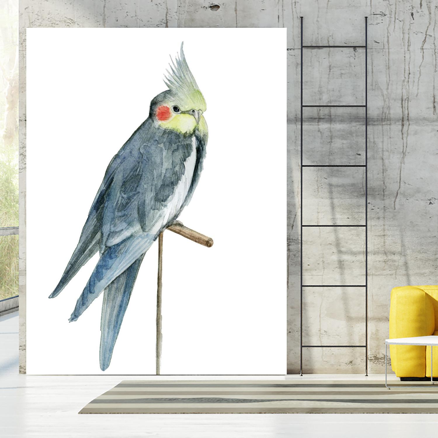 Bird 1 by Harvey, Brenna Harvey on GIANT ART - blue animals bird