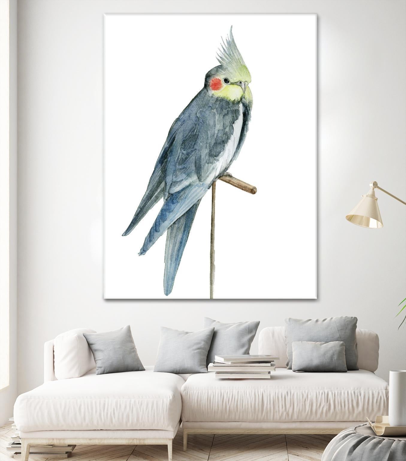 Bird 1 by Harvey, Brenna Harvey on GIANT ART - blue animals bird