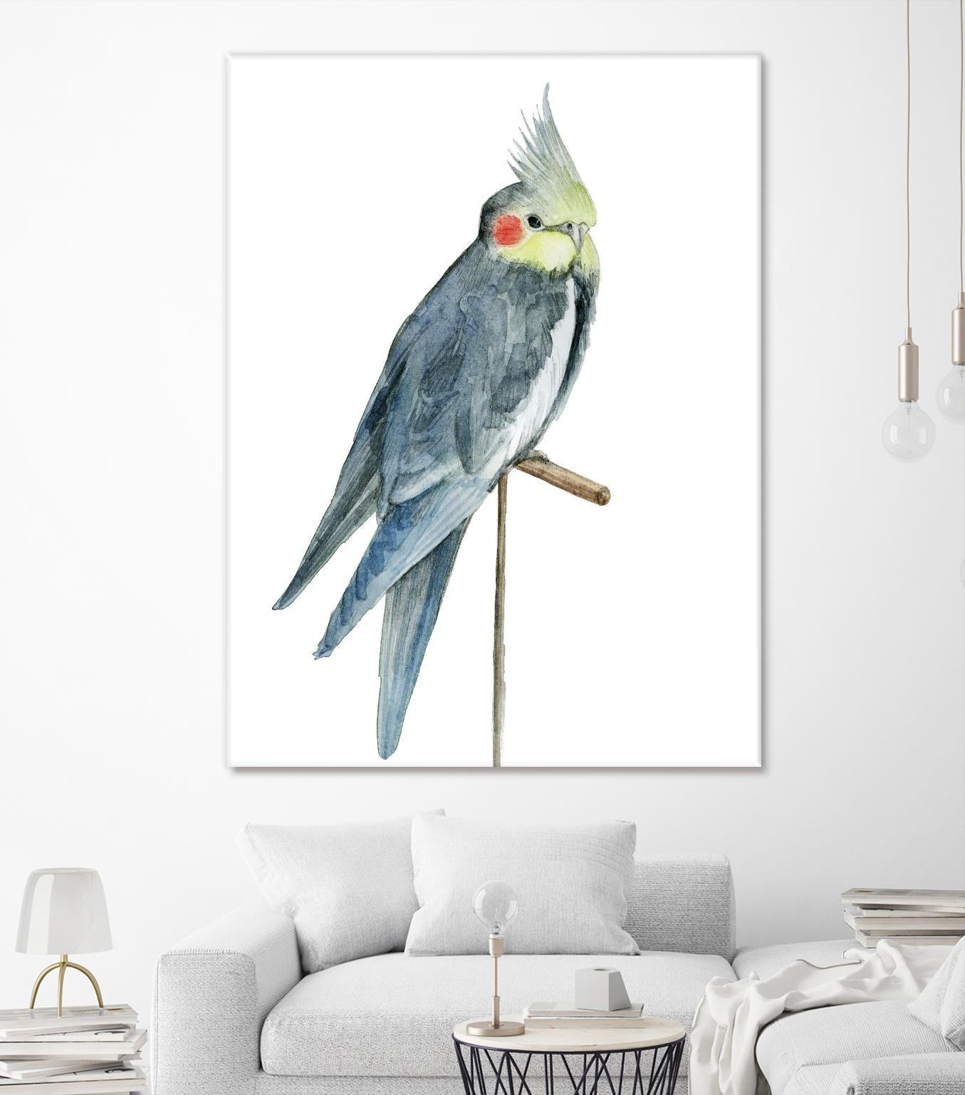 Bird 1 by Harvey, Brenna Harvey on GIANT ART - blue animals bird