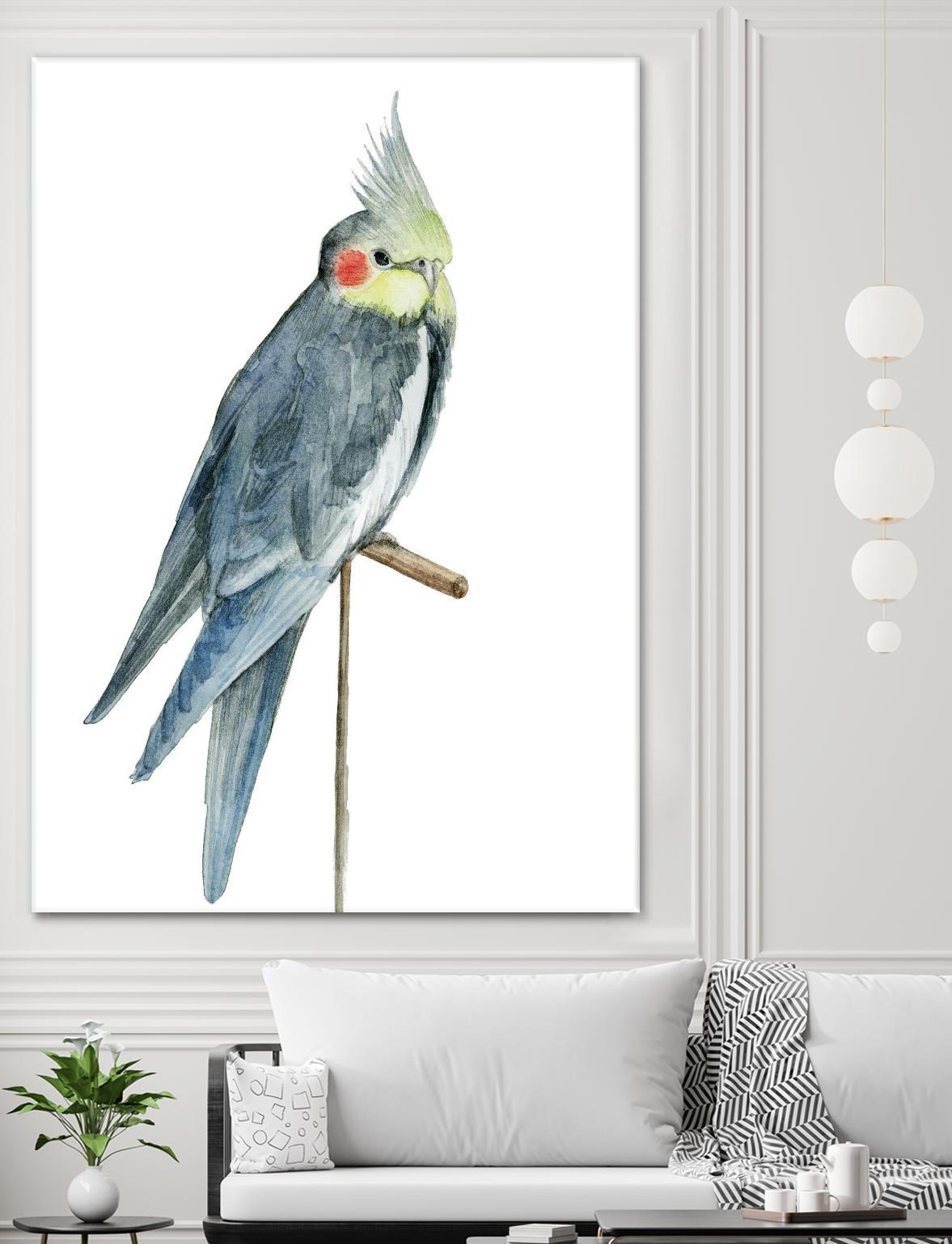 Bird 1 by Harvey, Brenna Harvey on GIANT ART - blue animals bird