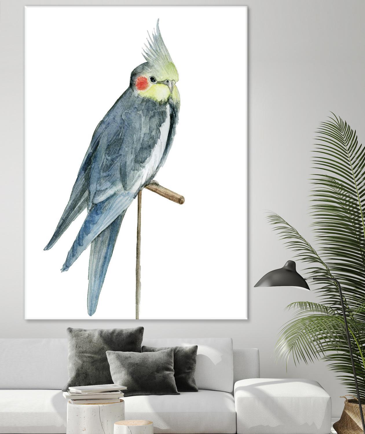 Bird 1 by Harvey, Brenna Harvey on GIANT ART - blue animals bird