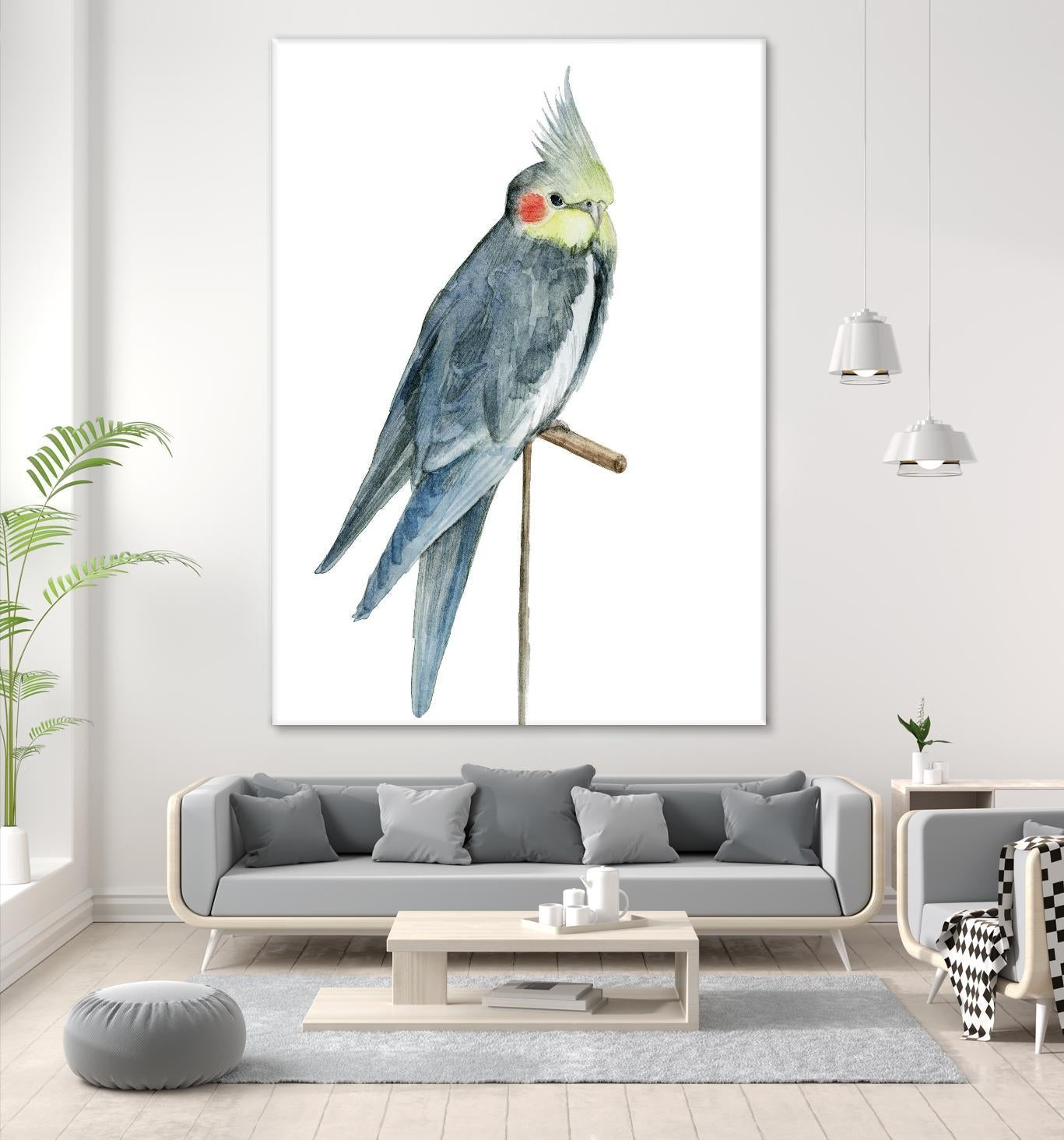 Bird 1 by Harvey, Brenna Harvey on GIANT ART - blue animals bird