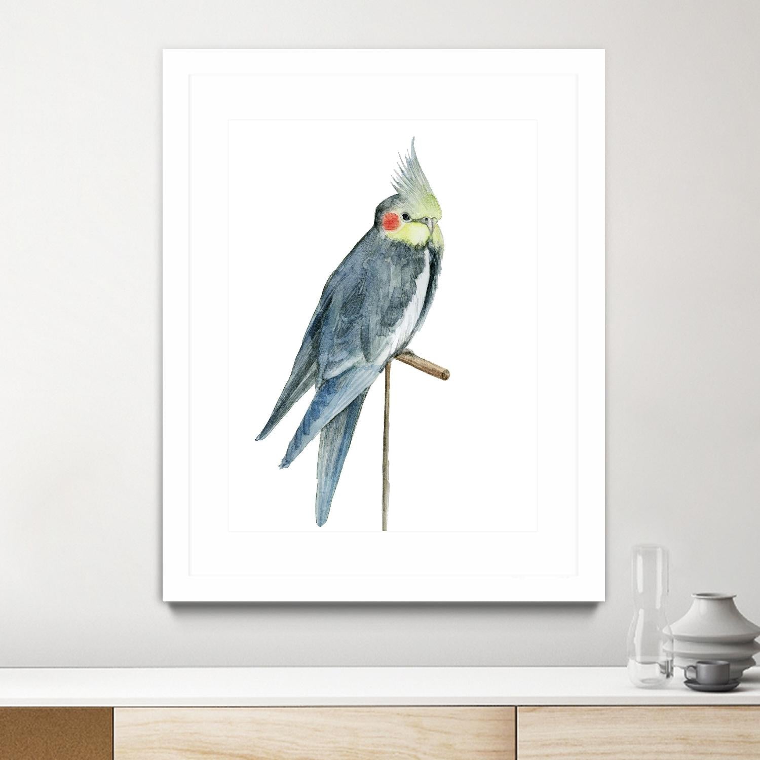 Bird 1 by Harvey, Brenna Harvey on GIANT ART - blue animal bird