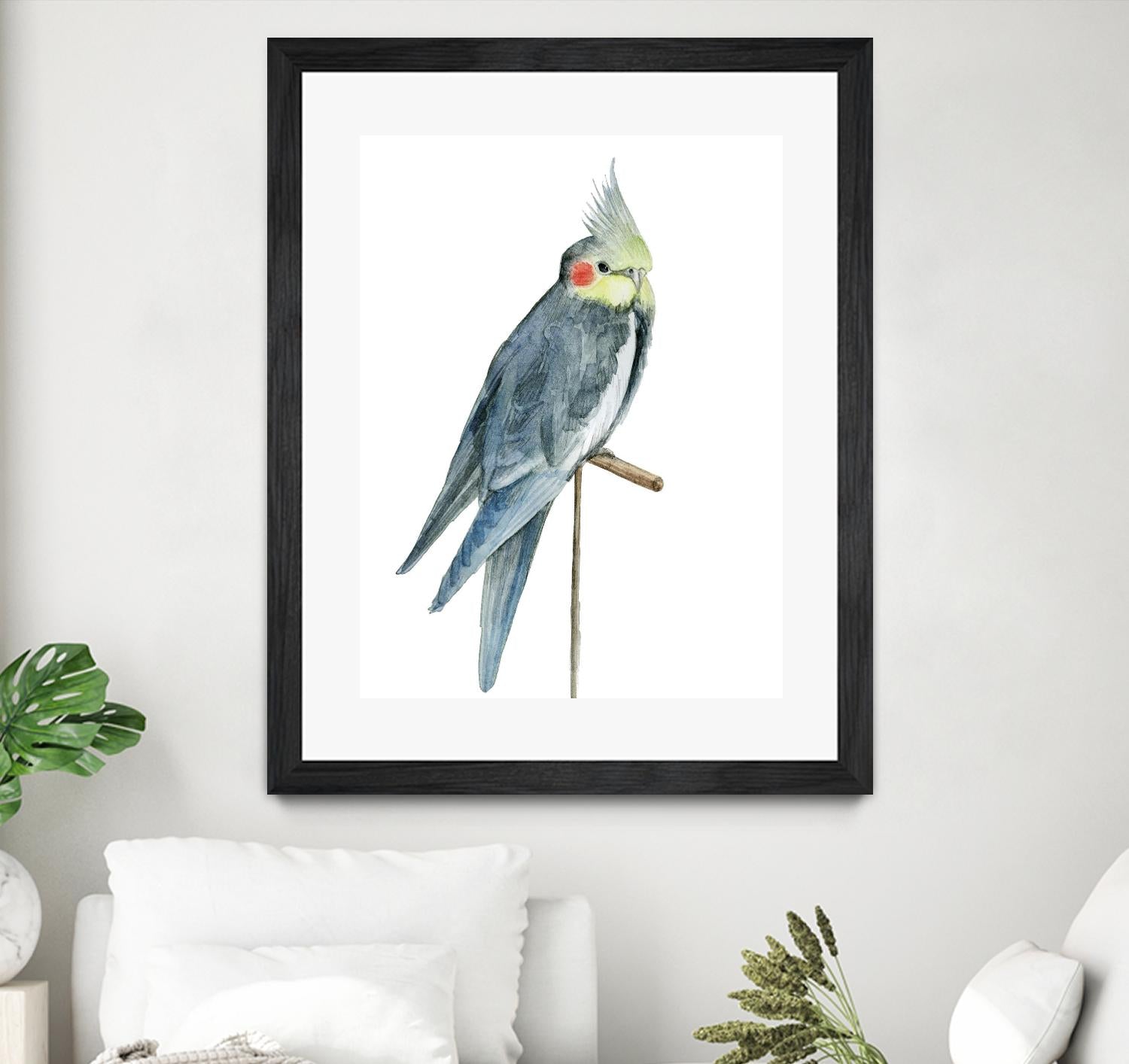 Bird 1 by Harvey, Brenna Harvey on GIANT ART - blue animal bird